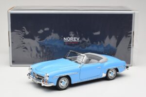 Mercedes 190 SL W121 Hellblau Norev 1:18 183400 Metall – Bild 8 von 8
