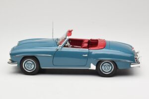 Mercedes 190 SL W121 Blau Minichamps 1:18 103037033 Metall – Bild 4 von 8