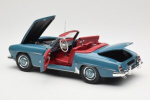 Mercedes 190 SL W121 Blau Minichamps 1:18 103037033 Metall – Bild 5 von 8