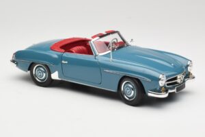 Mercedes 190 SL W121 Blau Minichamps 1:18 103037033 Metall – Bild 6 von 8