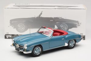 Mercedes 190 SL W121 Blau Minichamps 1:18 103037033 Metall – Bild 8 von 8