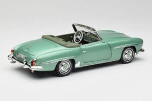 Mercedes 190 SL W121 Hellgrün Metallic Norev 1:18 183401 Metall – Bild 4 von 9