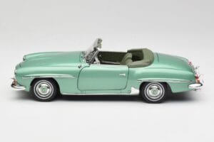 Mercedes 190 SL W121 Hellgrün Metallic Norev 1:18 183401 Metall – Bild 5 von 9