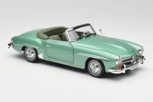 Mercedes 190 SL W121 Hellgrün Metallic Norev 1:18 183401 Metall – Bild 7 von 9