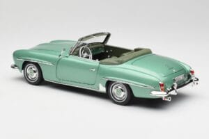 Mercedes 190 SL W121 Hellgrün Metallic Norev 1:18 183401 Metall – Bild 8 von 9