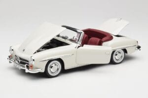 Mercedes 190 SL W121 Hellgrau Norev 1:18 B66040710 Metall – Bild 2 von 10