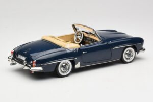 Mercedes 190 SL W121 Middle Blue Norev 1:18 183403 Metall – Bild 3 von 8