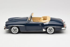 Mercedes 190 SL W121 Middle Blue Norev 1:18 183403 Metall – Bild 4 von 8