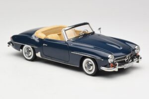 Mercedes 190 SL W121 Middle Blue Norev 1:18 183403 Metall – Bild 6 von 8