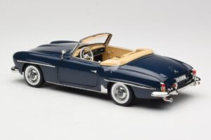 Mercedes 190 SL W121 Middle Blue Norev 1:18 183403 Metall – Bild 7 von 8