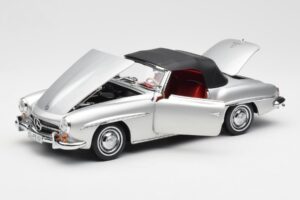 Mercedes 190 SL W121 Silber Norev 1:18 B660640604 Metall – Bild 2 von 8