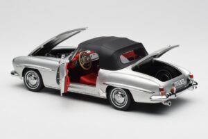 Mercedes 190 SL W121 Silber Norev 1:18 B660640604 Metall – Bild 5 von 8