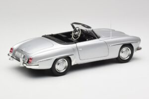 Mercedes 190 SL W121 Silber Grau Minichamps 1:18 100037031 Metall – Bild 3 von 8