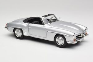 Mercedes 190 SL W121 Silber Grau Minichamps 1:18 100037031 Metall – Bild 6 von 8