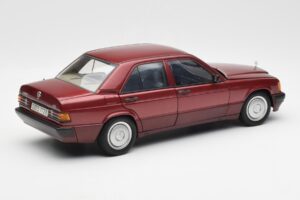 Mercedes 190E W201 2.0 Rot Dealer Edition AUTOart 1:18 B66040383 Metall – Bild 3 von 8