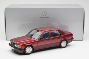 Mercedes 190E W201 2.0 Rot Dealer Edition AUTOart 1:18 B66040383 Metall – Bild 8 von 8