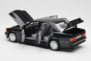 Mercedes 190E 2.3-16 W201 Schwarz Händler Edition Norev 1:18 B66040663 Metall – Bild 5 von 8