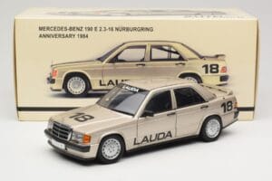 Mercedes 190E 2.3-16 W201 #1 N. Lauda Race of Champions Nurburgring 1984 AUTOart 1:18 88431 Metall – Bild 8 von 8