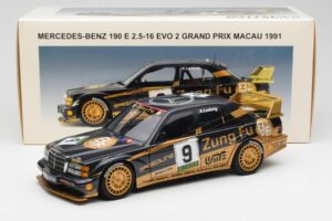 Mercedes 190E 2.5-16 Evo II #9 K. Ludwig Macau GP 3rd Place 1991 AUTOart 1:18 89135 Metall – Bild 8 von 8