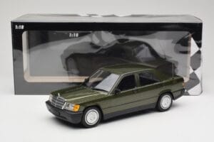 Mercedes 190E W201 Grün Metallic Minichamps 1:18 155037001 Metall – Bild 6 von 6