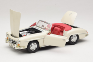 Mercedes 190SL Weiss Maisto 1:18 50274 Metall – Bild 2 von 8
