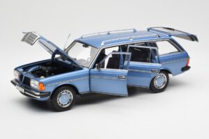 Mercedes 200 S123 T-Modell Diamond Blau Händler Edition Norev 1:18 B66040671 Metall – Bild 2 von 8