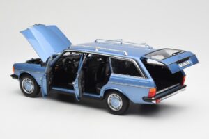 Mercedes 200 S123 T-Modell Diamond Blau Händler Edition Norev 1:18 B66040671 Metall – Bild 5 von 8