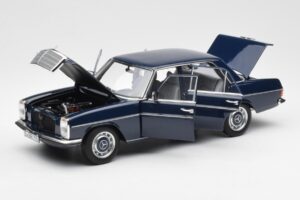Mercedes 200 W114 Midnight Blau Händler Edition Norev 1:18 B66040694 Metall – Bild 2 von 8