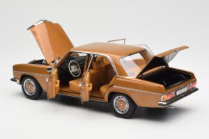 Mercedes 200 W115 Bycane Gold Händler Edition Norev 1:18 B66040665 Metall – Bild 5 von 8