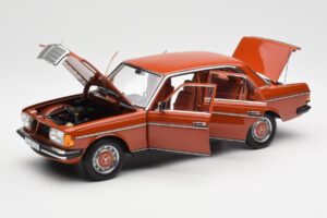 Mercedes 200 W123 English Rot Händler Edition Norev 1:18 B66040653 Metall – Bild 2 von 8