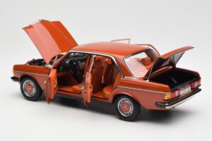 Mercedes 200 W123 English Rot Händler Edition Norev 1:18 B66040653 Metall – Bild 5 von 8