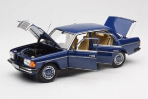 Mercedes 200 W123 Surf Blau Norev 1:18 183710 Metall – Bild 2 von 8
