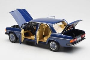 Mercedes 200 W123 Surf Blau Norev 1:18 183710 Metall – Bild 5 von 8