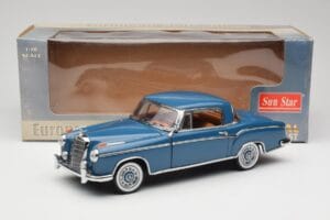 Mercedes 220 SE W128 Blau Sun Star 1:18 3561 Metall – Bild 8 von 8