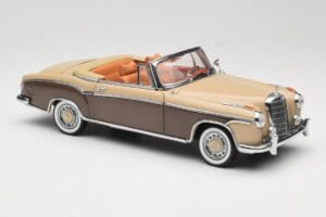 Mercedes 220 SE W128 Cabriolet Bronze Rot Sun Star 1:18 3572 Metall – Bild 6 von 8