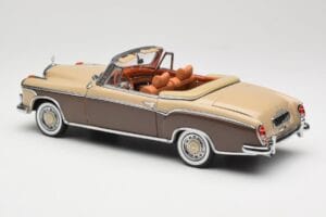 Mercedes 220 SE W128 Cabriolet Bronze Rot Sun Star 1:18 3572 Metall – Bild 7 von 8