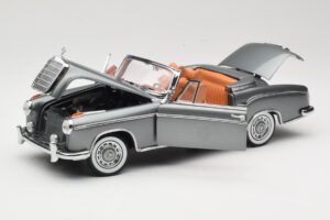 Mercedes 220 SE W128 Cabriolet Grey Metallic Sun Star 1:18 3352-M1 Metall – Bild 2 von 8