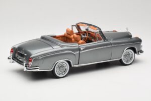 Mercedes 220 SE W128 Cabriolet Grey Metallic Sun Star 1:18 3352-M1 Metall – Bild 3 von 8