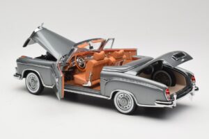 Mercedes 220 SE W128 Cabriolet Grey Metallic Sun Star 1:18 3352-M1 Metall – Bild 5 von 8
