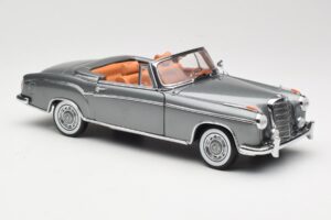 Mercedes 220 SE W128 Cabriolet Grey Metallic Sun Star 1:18 3352-M1 Metall – Bild 6 von 8