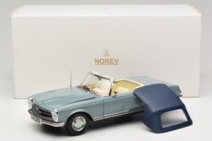 Mercedes 230 SL W113 Horizon Blue Norev 1:18 183992 Metall – Bild 9 von 9