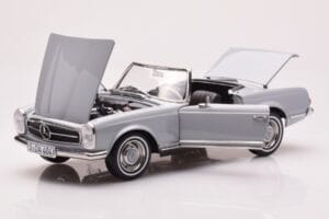 Mercedes 230 SL W113 Pagoda Grau Norev 1:18 183990 Metall – Bild 2 von 8