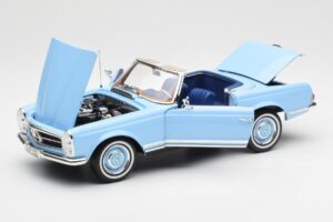 Mercedes 230 SL W113 Pagoda Horizon Blau Händler Edition Norev 1:18 B66040633 Metall – Bild 2 von 10