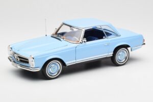 Mercedes 230 SL W113 Pagoda Horizon Blau Händler Edition Norev 1:18 B66040633 Metall – Bild 3 von 10