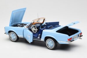 Mercedes 230 SL W113 Pagoda Horizon Blau Händler Edition Norev 1:18 B66040633 Metall – Bild 7 von 10
