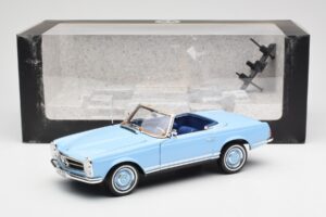 Mercedes 230 SL W113 Pagoda Horizon Blau Händler Edition Norev 1:18 B66040633 Metall – Bild 10 von 10