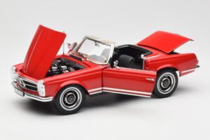 Mercedes 230 SL W113 Pagoda Rot Norev 1:18 B660640596 Metall – Bild 2 von 8