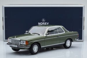 Mercedes 280 CE W123 Coupe Grün Norev 1:18 183704 Metall – Bild 6 von 6