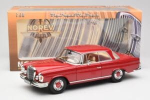 Mercedes 280 SE W108 Rot Norev 1:18 193527 Metall – Bild 8 von 8
