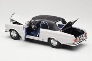 Mercedes 280 SE W111 Cabriolet Hellgrau Norev 1:18 183530 Metall – Bild 5 von 8